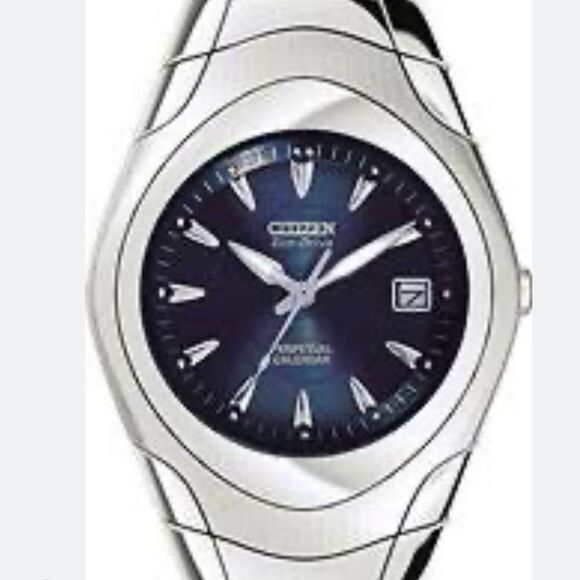Citizen BL1010-59L Mens Watch Stainless Steel ModenaEco-Drive Blue Dial